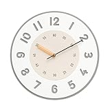 Dh2yjnbf3 Cucina Orologio da parete di lusso in stile nordico, funzionamento silenzioso, design versatile, alimentazione a batteria Decorazioni per interni(Bianco)