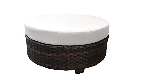 Kathy Ireland River Brook Round Coffee Table in White