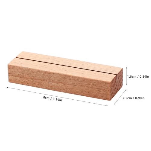 Support stable en bois pour photos de fêtes et décoration de table de mariage - 8