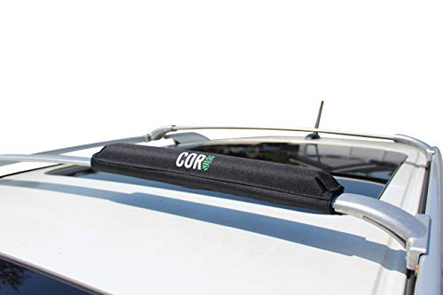 Image of COR Surf Aero Car Roof Rack Pads for Surfboard, Kayak, SUP, Snowboard, Surfboard, Paddleboard and Canoe for Large and Flat Style Aero Bars