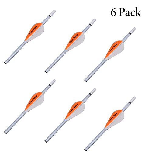 New Archery Products Quikfletch Twister 2\'\' 4-Vane Stabilizing Fletching - White/Orange - Thumbnail 2