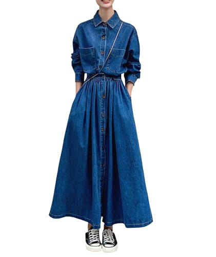 美品★ I LINE DENIM SHIRT DRESS I LINE DENIM SHIRT DRESS