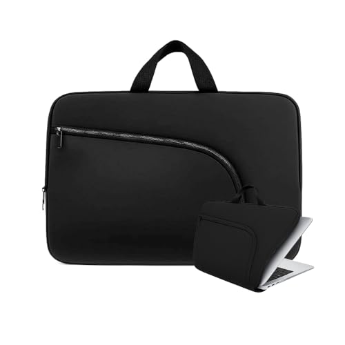 Capa Notebook 15.6 Polegadas Impermeável com Alça e Bolso Leve Reforçada Ideal para Viagem Trabalho e Faculdade Neoprene Premium