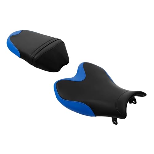 Selle Pilote et Passager Bleue et Noire pour Suzuki GSXR 1000 2009-2016