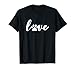 Paw Print Love Heart Funny Cool Dog Cat Mom Pet Animal Lover T-Shirt Small