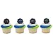 Soft 'N Style Blaze Wheels Cupcake Rings - 24 ct