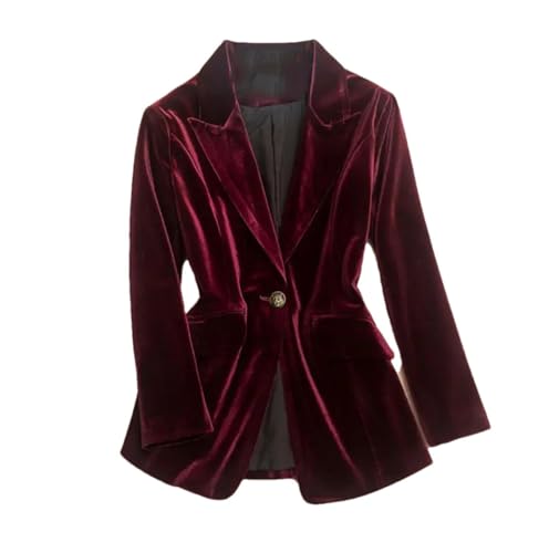 Blazer long femme chaud doublé polaire veste de costume col V XL