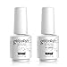 Vishine - Base coat e top coat, set base e top coat, smalto gel, kit manicure semi-permanente, 2 pezzi, 15 ml
