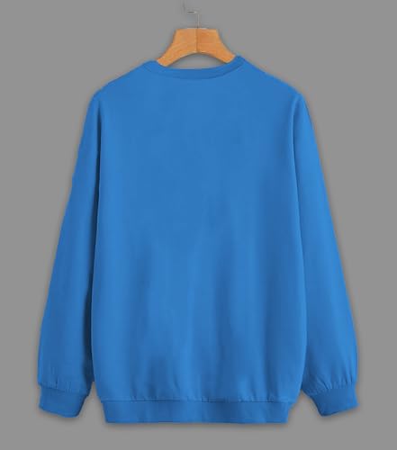Image of Mack Jonney Solid Round Neck Cotton Fleece Sweatshirt for Men-VMACK639167