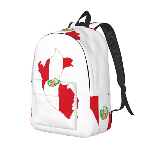 Sac à dos ordinateur voyage EdWal avec protection PC et motif Pérou - 2