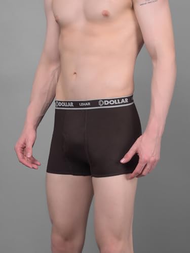 Image of Dollar Lehar Mens Combed Cotton Trunk - Actual Colour May Vary