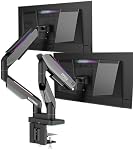 MSI MPG MT201DR V2-Premium RGB Dual Monitor Stand Arms,17-35" Support,VESA Compatible,Adjustable Heavy Duty Gas Spring Mount,44 lbs per Screen