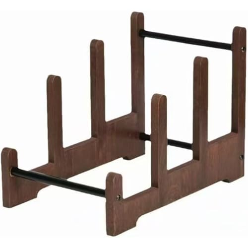 Vintage Styles - Soporte para discos de vinilo de 3 niveles para almacenamiento de madera para amantes de la música y coleccionistas