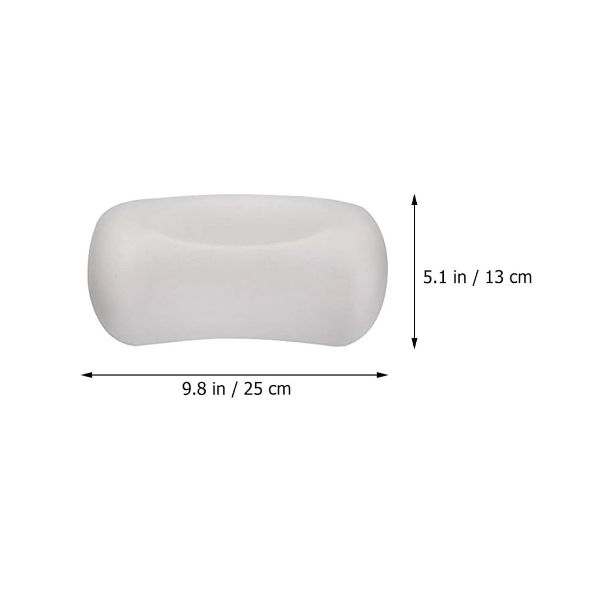 Cuscino per Vasca da Bagno Ventose Antiscivolo in Pu Morbido e Traspirante, Supporta Testa, Collo e Spalle, Accessorio per Relax in Vasca a Casa
