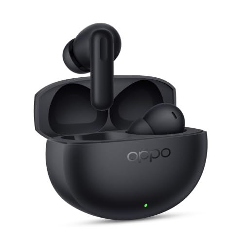 Image of Oppo Enco Air 5 True Wireless Noise Cancelling Earbuds with 52dB Real time ANC,Upto 54Hrs Playtime,Triple-Mic AI Clear Call,Low Latency,Fast Charging.(Midnight Black)
