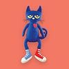 MerryMakers Pete the Cat Plush Doll, 14.5-Inch , Blue