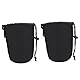 Gadpiparty 2 Stücke Neopren Kordelzug Neopren Objektiv Tasche Neopren Objektiv Fall Tasche Für DSLR Kamera Objektiv Schwarz Kordelzug Objektiv Fall