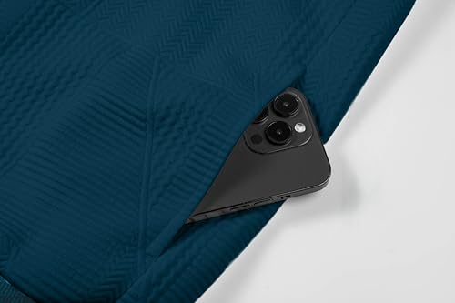 Image of JMIERR Mens Casual Jacquard Bomber Jackets Color-Block Lightweight Varsity Jacket Fashion Zipper Coat with Pockets