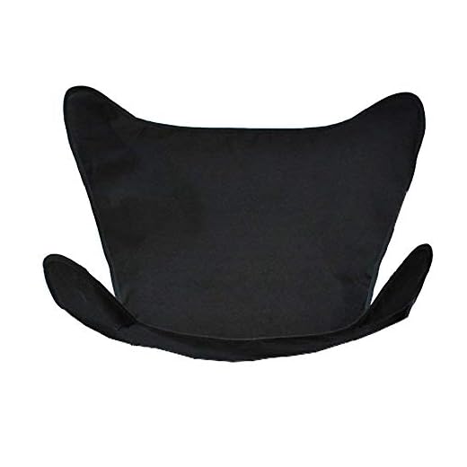 Coastal Casual Designs Butterfly Chair Replacement Covers Heavy Duty 14oz Cotton Duck Material Indoor/Outdoor - Black
