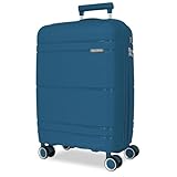 Roll Road Universe Maleta de Cabina Azul 39x55x21 cms Rígido 2,4 kgs Cierre TSA Polipropileno 2,4 kgs 37L Equipaje de Mano