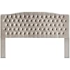 24KF Linen Upholstered King Headboard - Button Tufted Padded Headboard For King/California King Bed, Elegant Bedroom Decor