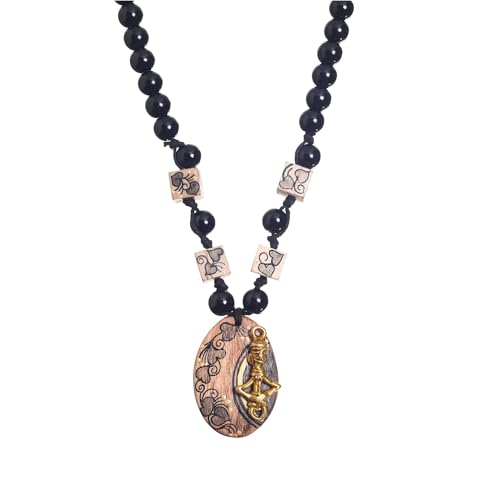 Image of AAKRITI ART CREATIONS Boho Tribal Handcrafted Ethnic Necklace Collection | Mandala, Dreamcatcher, Sunburst & Moonstone Designs | Artisan Collar, Lariat & Pendant Statement Jewelry for Women