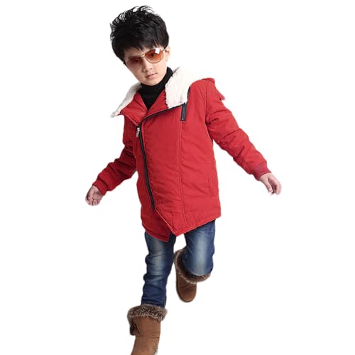 Boys' Hooded Fleece Jacket Zip up Soft Lined Warm Padded Sweatshirt Coat3