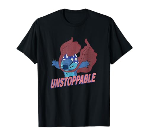 T-shirt Stitch Disney noir vêtement Lilo et Stitch imprimé pour mode urbaine
