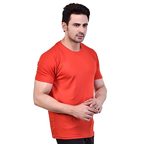 Image of Fashionbazzar4u Men's Cotton Blend Regular Fit Solid Round Neck T-Shirt