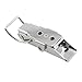 HJGarden 2PCS Stainless Steel Spring Box Latches Self Locking Buckles for Mechanical Equipment Instrument Shielding Boxes Silver Clamp Locks 3.27x1.57x0.86 inches for Tool Boxes Drawers