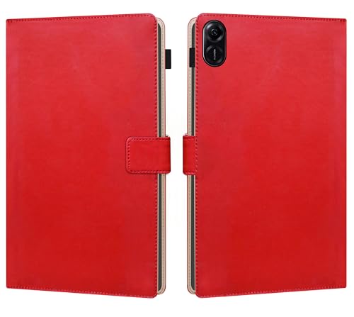 Image of TGK Flip Case Cover for Honor Pad X8a 11 inch Tablet with Stylus Holder (Red)