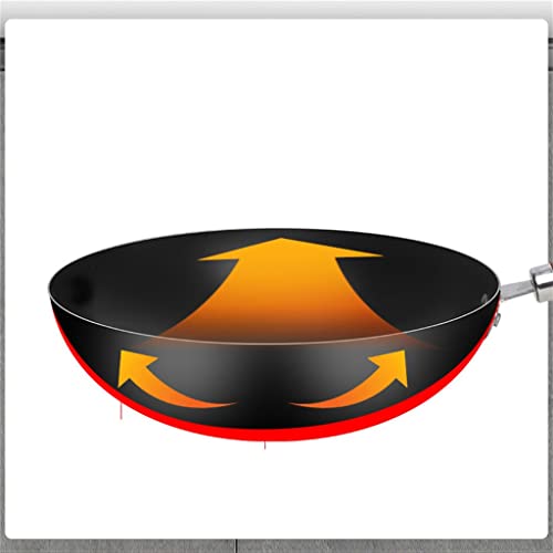 Wok de hierro fundido antiadherente para cocina tradicional miniatura 6