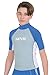 SEAC RAA Short Evo Kid, Maglia Protettiva Rash Guard per Snorkeling e Nuoto Anti UV Unisex Bambini, Blu (Blau/White), 10 Anni