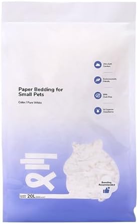 Lecho para Conejos | Lecho Suave de Papel Natural para Hámsteres - Control Olores Y Absorción Agua, Accesorios Jaula para Conejos, Roedores, Nidos Y Habitats Exterior O Interior