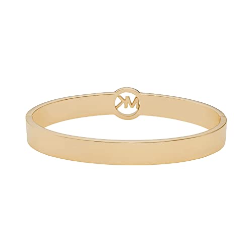 Michael Kors Women's Rose Gold Logo Heart Bangle - MKJ5039791