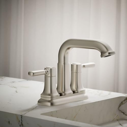 Kohler R33043-4D-BN Ealing® Centerset Bathroom Sink Faucet, 1.2 gpm, Vibrant Brushed Nickel by Kohler - Used condition - Image 2