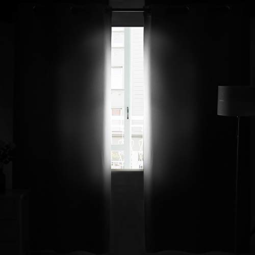 Image of DWCN Room Darkening Curtains for Bedroom W38 x L45 Inch Dark Oyster White