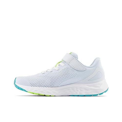 Image of New Balance Kid's Fresh Foam Arishi V4 Hook & Loop Running Shoe, Ice Blue /Electric Indigo /White, 13.5 M Little Kid
