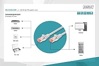 DIGITUS LAN Kabel Cat 6 – 30 m – S/FTP Geschirmt – Grau – Ansicht 4