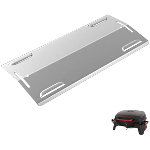 BMMXBI Heat Plate Replacement Parts for Megamaster Grills 1 Burner 820-0065C Portable Gas Grill, Stainless Steel Flame Tamer Heat Tent Parts for Megamaster 820-0065C Grill Accessories, 1-Pack Cover