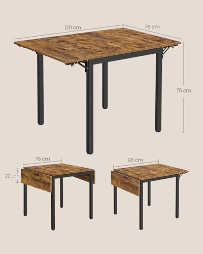 Modernes Küchenmöbel-Set in Braun/Schwarz, ideal für kleine Räume und einfache Montage.