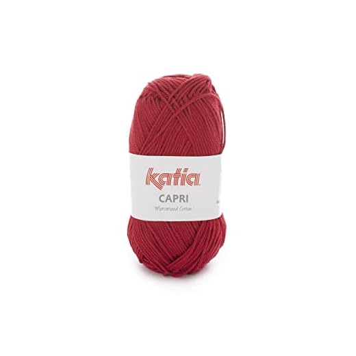 Katia Capri 82150 Rojo Pompeya 50 G De Lana