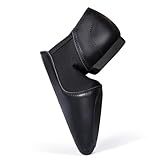 Asyusyu Jazz Shoes Split Sole Black Microfiber Upper Slip On Dance Shoes-13 UK Child