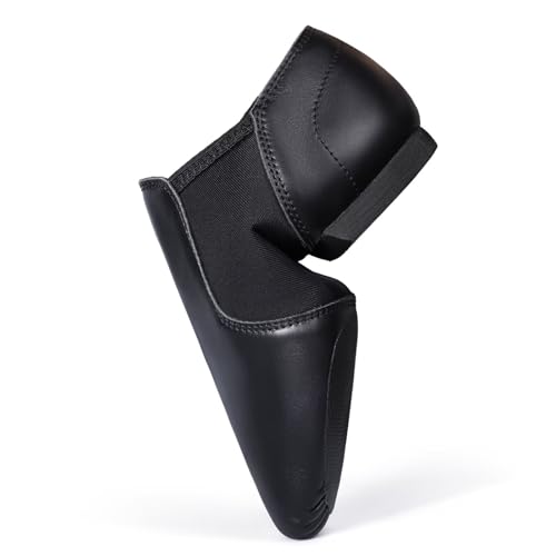Asyusyu Jazz Shoes Split Sole Black Microfiber Upper Slip On Dance Shoes-13 UK Child