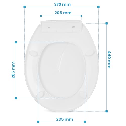 Abattant WC universel ergonomique blanc – Instalguru