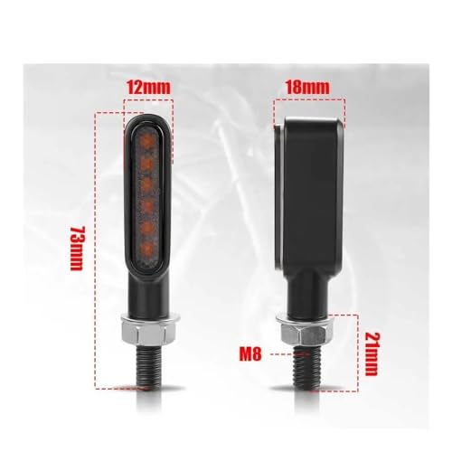 Feu circulation moto ambre 8mm idéal pour vos sorties Custom
