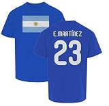 Argentina Pride Martinez 23 Two-Sided Tribute Youth Unisex T-Shirt (Royal, Youth Large)