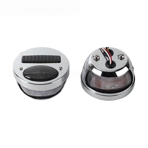 Feu stop moto 12V avec support de plaque en métal noir pour Chopper