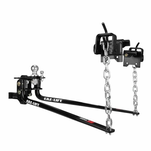 Camco Eaz-Lift Elite 1,000lb Weight Distribution Hitch Kit with Manually Adjusted Sway Control -...