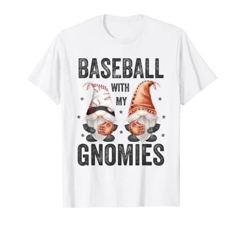 Divertente Baseball Amante Gnomo Detto - Baseball Con I Miei Gnomi Maglietta